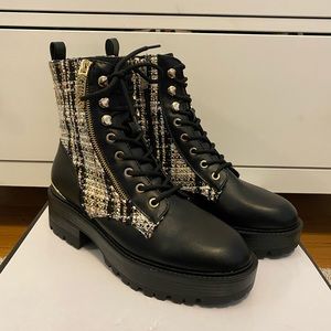 GUESS tweed boots brand new